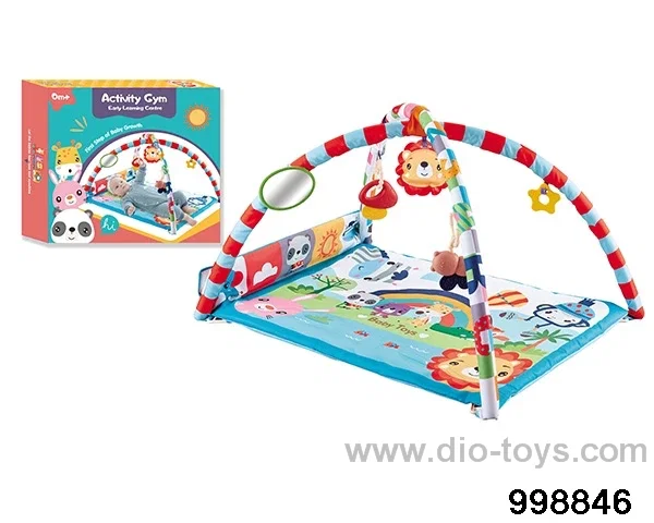 Infant early education puzzle game mat fitness blanket fitness frame in color box
