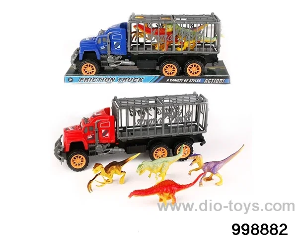 Inertia tow animal blue suit 4 big dinosaurs in PVC cover