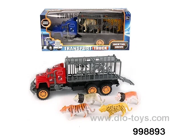 Inertia towing head towing animal blue 4 tigers and lions in window box