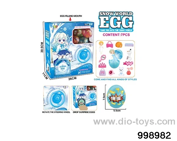 New ice and snow steering wheel twist eggs (7 eggs) in window box