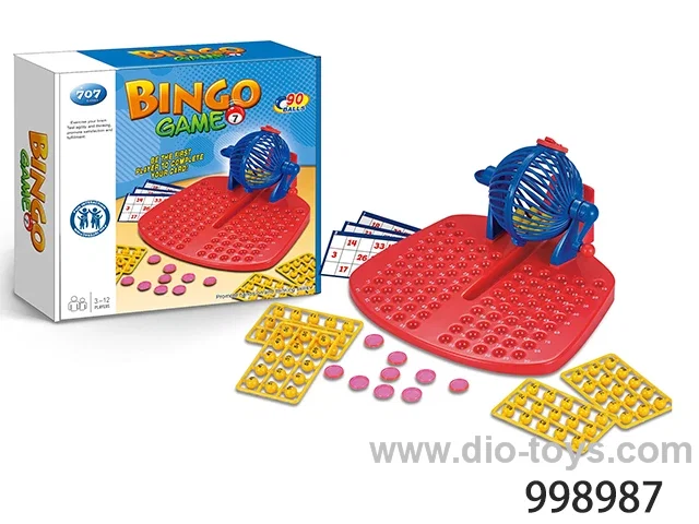 bingo game in color box