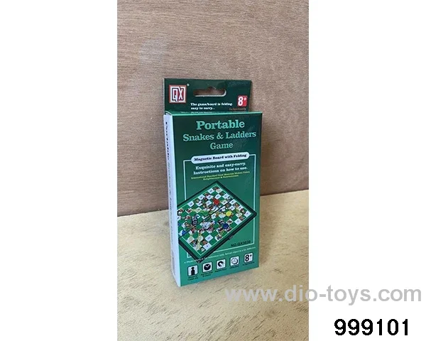 Magnetic snake ladder game chess in color box