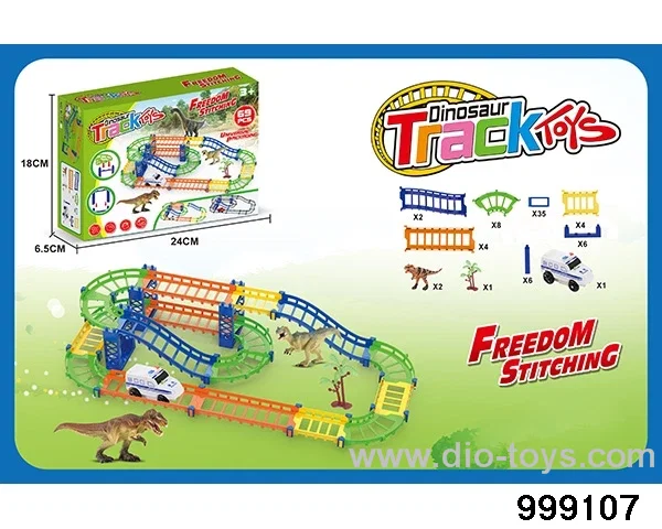 Double-layer electric rail car in color box