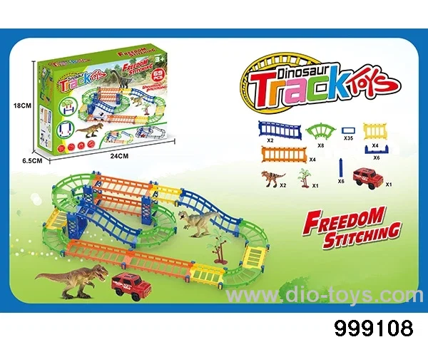 Double-layer electric rail car in color box