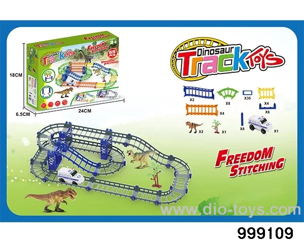 Double-layer electric rail car in color box