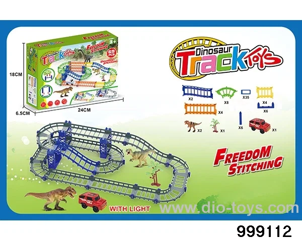 Double-layer electric rail car light in color box