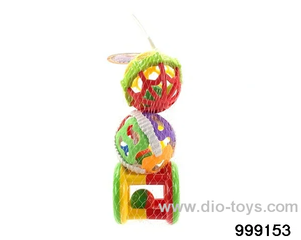 AB Rattle + Double-faced soft rubber ball + six-color ball (mesh bag)