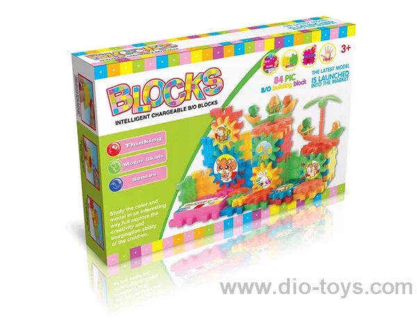 building block in color box