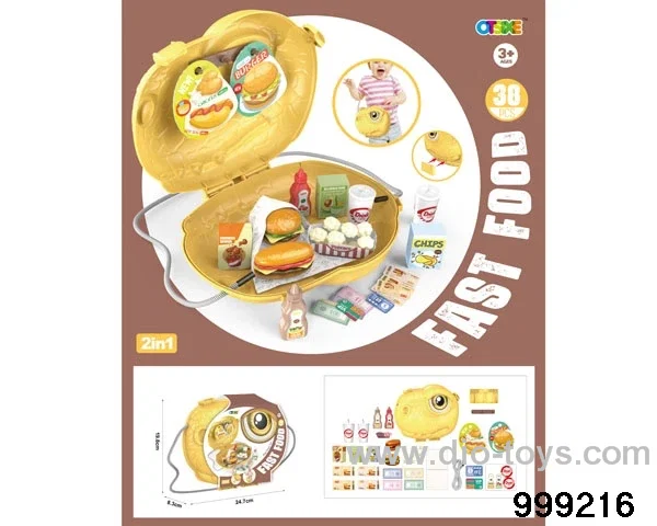 38pcs fast food backpack