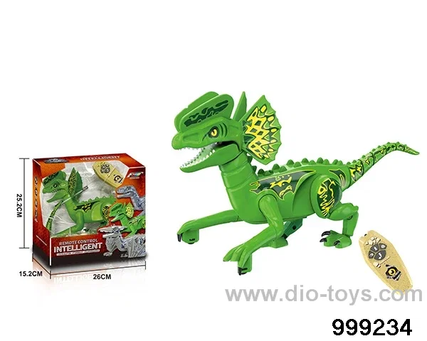 Remote control intelligent double ridge dragon in display box