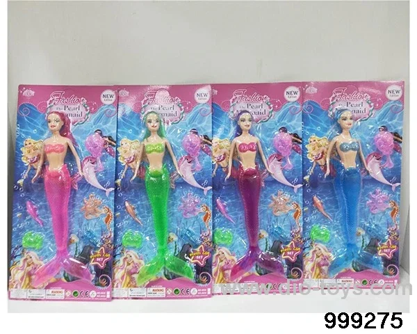 11.5-inch solid mermaid with light (purple) in Blister card