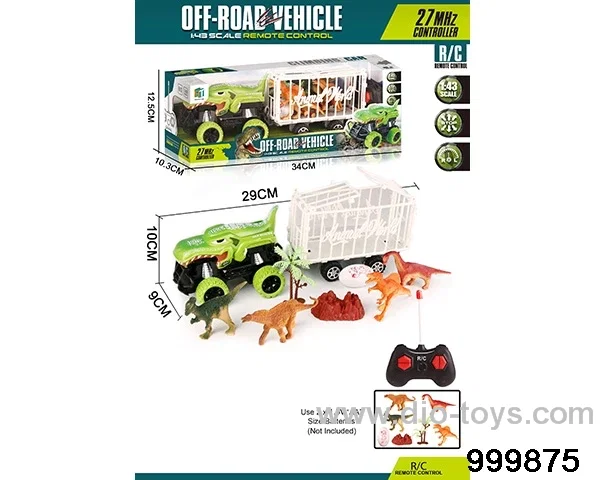 1:44 Dinosaur RC car (without power) in window box
