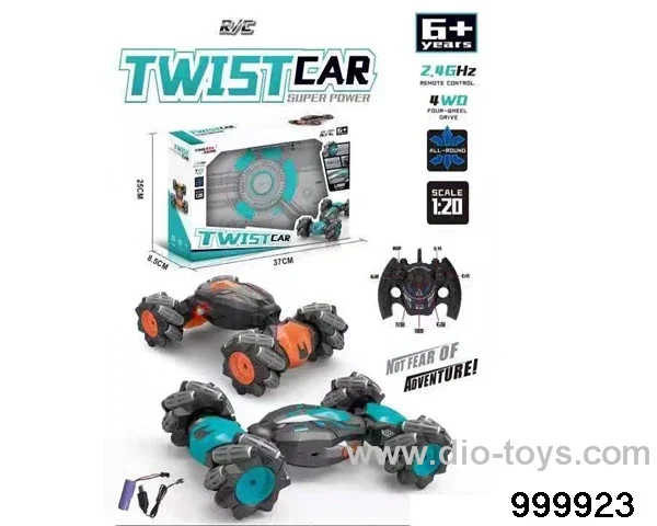 1:18 2.4G rc twist car with light/include battery