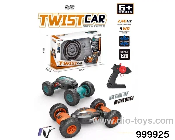 1:18 2.4G rc twist climbing car with light/include battery