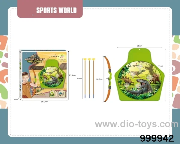 Dinosaur bow and arrow Shooting range set