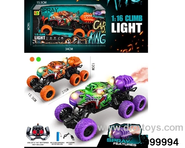 1:16 rc spray climbing car included battery